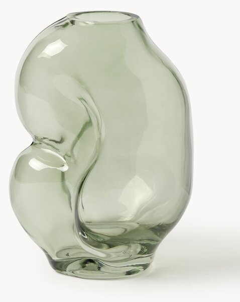 Vaso in vetro fatto a mano Gleam, Alt. 18 cm
