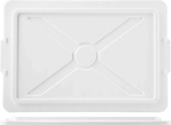 Giganplast Coperchio per vaschette frigo senza maniglie 50x34x2 cm colore Bianco - 1660M3/BI