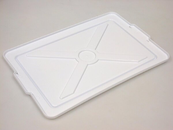 Giganplast Coperchio per vaschette frigo senza maniglie 50x34x2 cm colore Bianco - 1660M3/BI