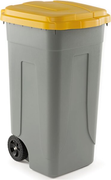 Mobilplastic Coperchio per pattumiera da 100 Litri colore Giallo 100-GIA