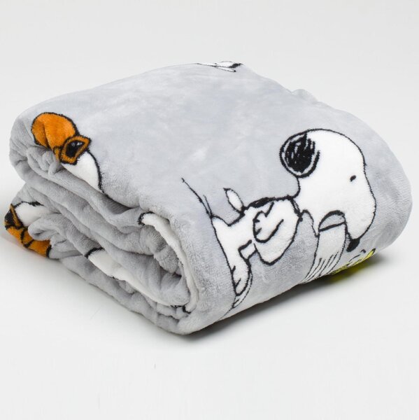 Kanguru Coperta con maniche 140 x 180 cm Plaid Colore Grigio - Deluxe Snoopy 1124