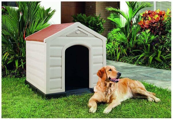 CAMON Cuccia per Cani da Esterno Taglia Medio Grande 90 x 92 x 89 cm Doggy - 096545