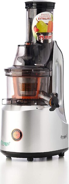 Siqur Salute Estrattore di Succo a Freddo Frutta e Verdura Slow Juicer Potenza 200 Watt - Light