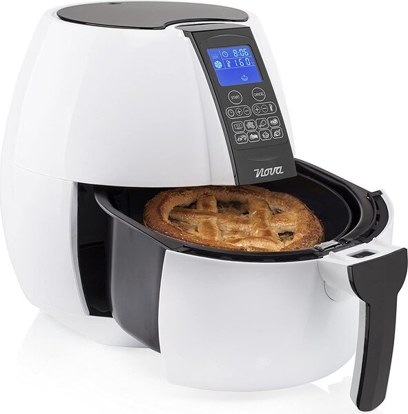 NOVA Friggitrice ad Aria Capacit 3.2 Litri Potenza 1500 Watt Termostato Regolabile e Timer colore Bianco - 180150 Aerofryer XL