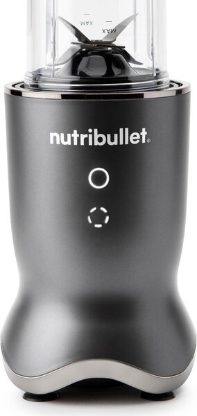 NutriBullet Frullatore con Bicchiere Capacit 0.9 Litri Potenza 1200 Watt Lama in Acciaio Inox colore Nero - NB1206DGCC