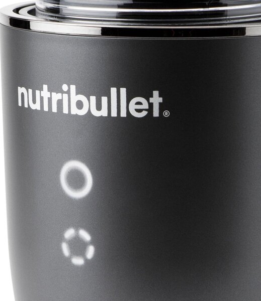 NutriBullet Frullatore con Bicchiere Capacit 0.9 Litri Potenza 1200 Watt Lama in Acciaio Inox colore Nero - NB1206DGCC