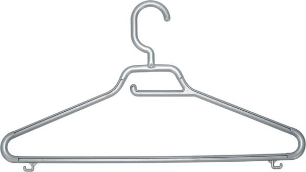 Tontarelli Grucce per mobile Appendibiti 43 cm confezione da 3 stampelle colore Grigio - 9090078153 Maxi