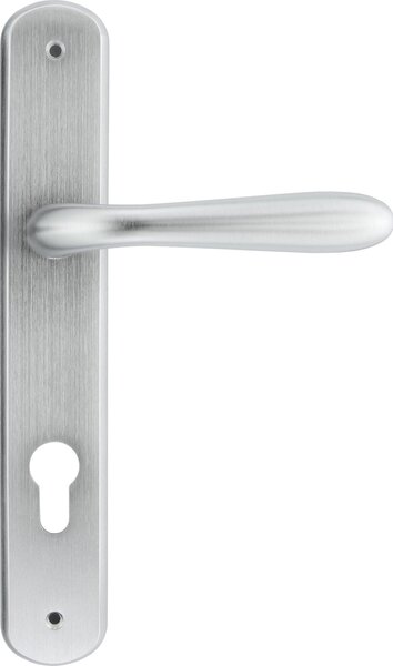 Frosio Bortolo Maniglia Porta con Placca dimensioni 40 x 245 mm finitura cromo satinato - A115/C02 Serie Goccia