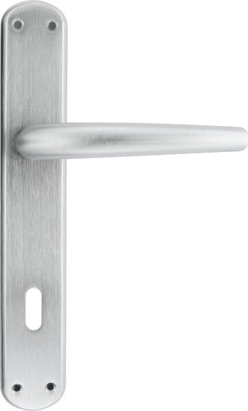 Forme Maniglia porta con Placca Q8/90 Materiale Lega colore Cromo Satinato - Torino 8/90 C02