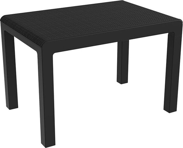 TOOMAX OUTLET - Set da Giardino 4 Pezzi in Polipropilene con 2 Poltrone 1 Panchina e 1 Tavolino colore Antracite - Z0593RAA04100 RIVIERA 593