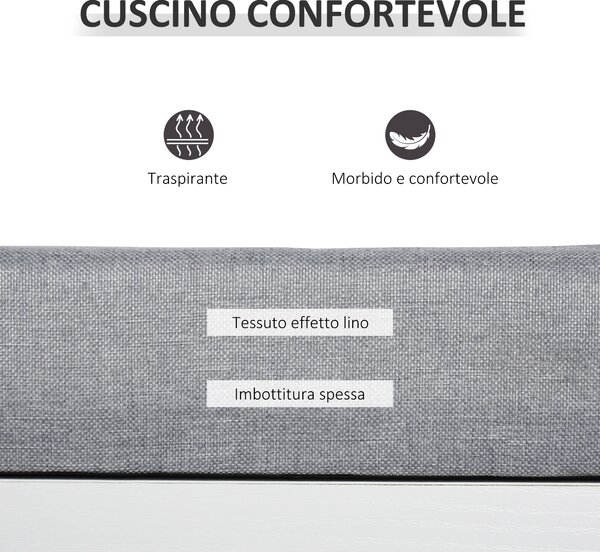 HOMCOM Panca Scarpiera con 3 Vani Aperti, Cuscino e Cassetto, Struttura robusta in legno truciolare, 81x31.5x49cm, Bianco|Aosom Italy