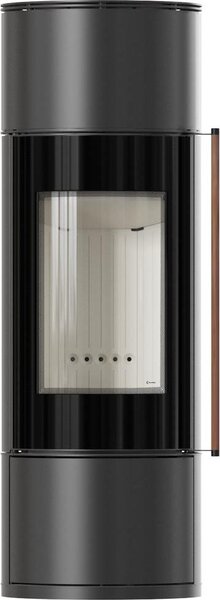 KRATKI AMBLER Ø 150 7 kW stufa a legna in acciaio Maniglia in legno Jatoba