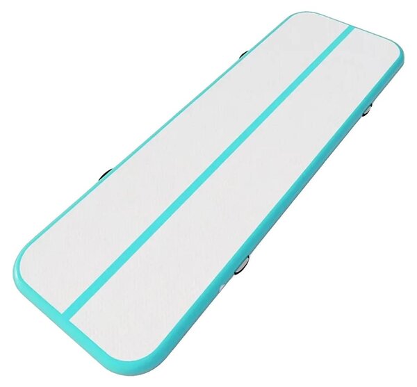 Materasso gonfiabile da ginnastica con pompa, superficie antiscivolo, elevata capacità di carico, 400 x 100 x 10