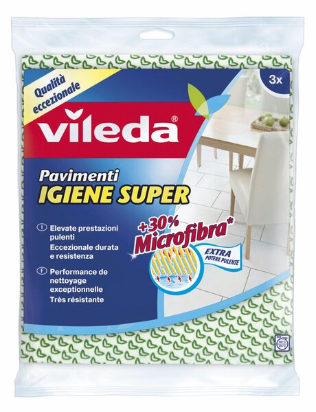 VILEDA Panno Pavimenti Igiene Super Pz.3 cm 50x45 - 141313