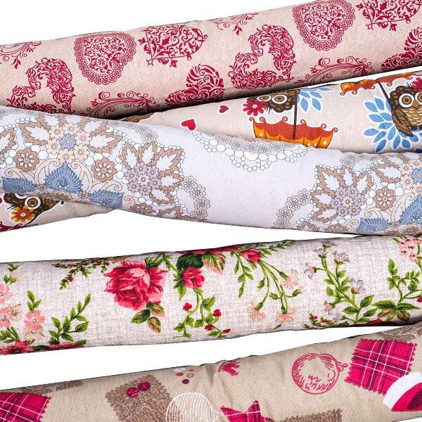 Floralcasa Paraspifferi Rivestito in Tela con Cotone interno floccato cm Decoro Floreale colore Assortito - 44800