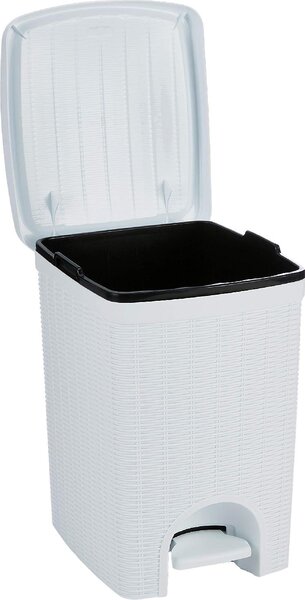 STEFANPLAST Pattumiera Bidone Spazzatura Capacit 20 Litri cm. 31x27,5x39 in Plastica colore Bianco - Elegance - 30800