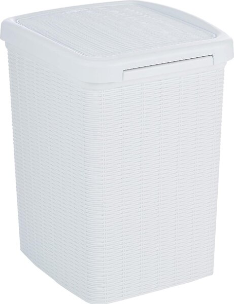 STEFANPLAST Pattumiera Bidone Spazzatura Capacit 20 Litri cm. 31x27,5x39 in Plastica colore Bianco - Elegance - 30800
