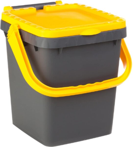 Ecoplast Pattumiera Bidoni Rifiuti Ecoplus lt 20 Coperchio Giallo - PL527467