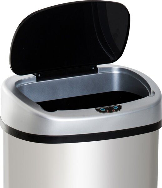 DecHome Pattumiera in Acciaio Inox con Apertura Automatica con Sensore 58 Litri - 11e851
