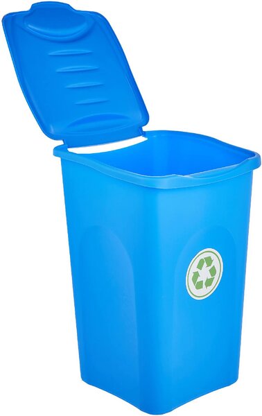 STEFANPLAST Pattumiera Plastica 50 litri 37x37x56h cm colore Blu - 70603