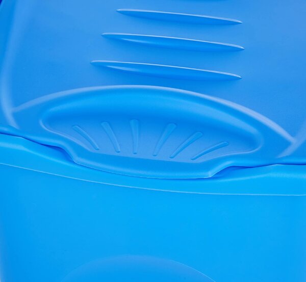 STEFANPLAST Pattumiera Plastica 50 litri 37x37x56h cm colore Blu - 70603