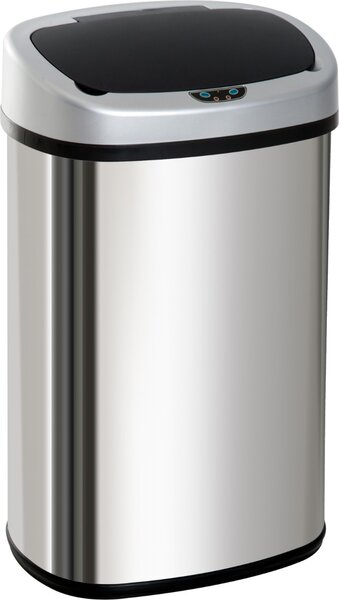 DecHome Pattumiera in Acciaio Inox con Apertura Automatica con Sensore 58 Litri - 11e851
