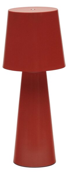 Lampada da tavolo Arenys grande in metallo verniciato rosso