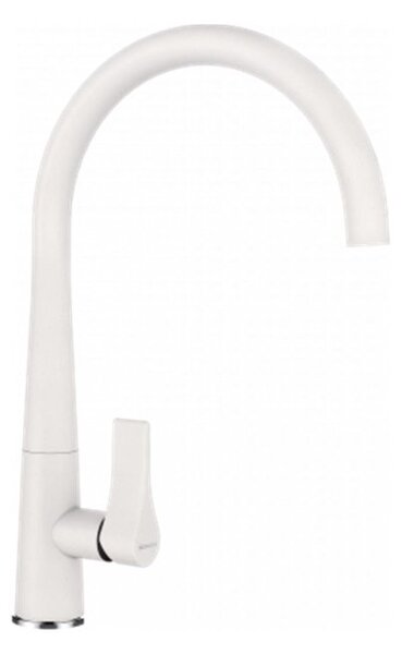 Miscelatore SCHOCK GOTA bianco con bocca fissa / miscelatore monocomando / miscelatore di design