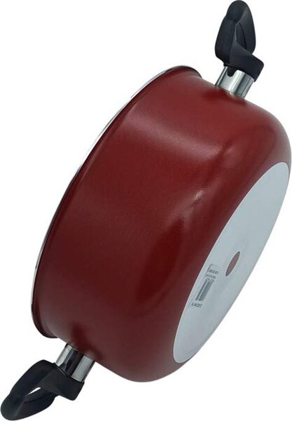 Zanetti Pentola Casseruola Antiaderente in Alluminio 2 Manici in Bakelite cm 18 - Dolomiti