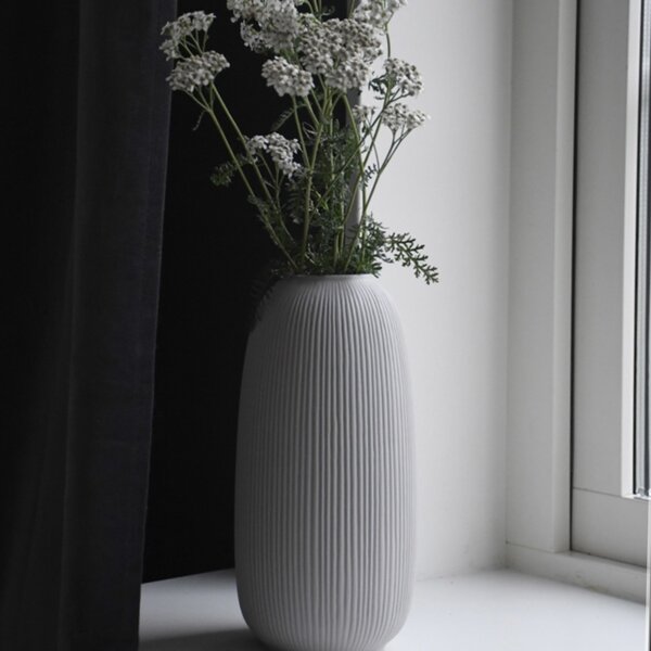 Storefactory Vaso Aby Grigio in Ceramica opaca
