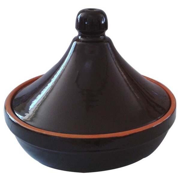Coli Pentola Tajine in Terracotta 26 cm con Coperchio colore Marrone - Bruna'