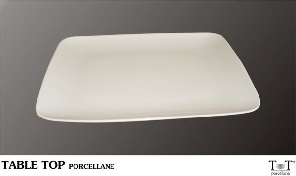 Table Top Piatto Kyoto Piano Porcellana cm 29x23x2h - B1700