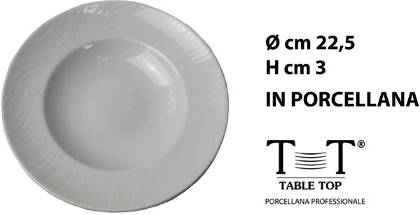 Table Top Piatto Fondo cm 22.5 Waves - B1222