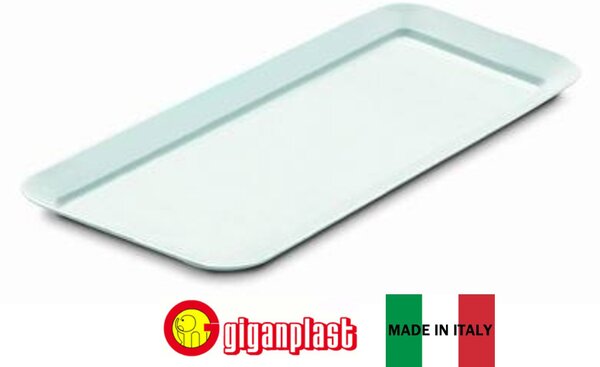 Giganplast Piatto Rettangolare Salumi cm 42x23 Bianco - 010361