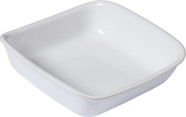Pyrex Pirofila da Forno in Ceramica Quadrata 24 x 24 cm colore Bianco - Supreme