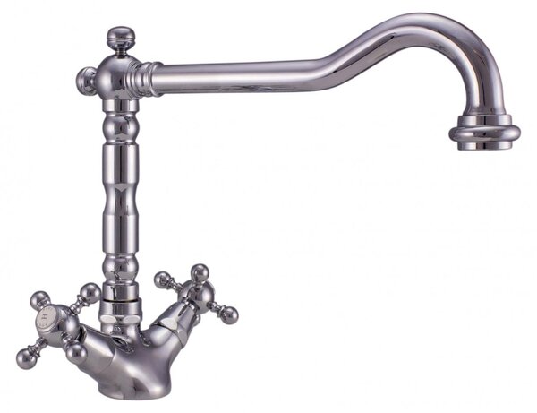 PB Rubinetto da cucina in stile retrò V1910 Cromo