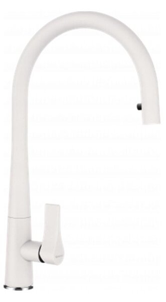 Miscelatore SCHOCK GOTA bianco con bocca estraibile / miscelatore monocomando / miscelatore di design