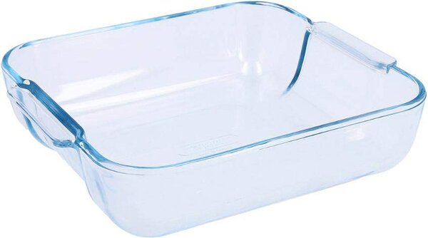 Pyrex Pirofila da Forno in Vetro Temperato Quadrata Capacit 1.8 Litri 21 x 21 cm colore Trasparente