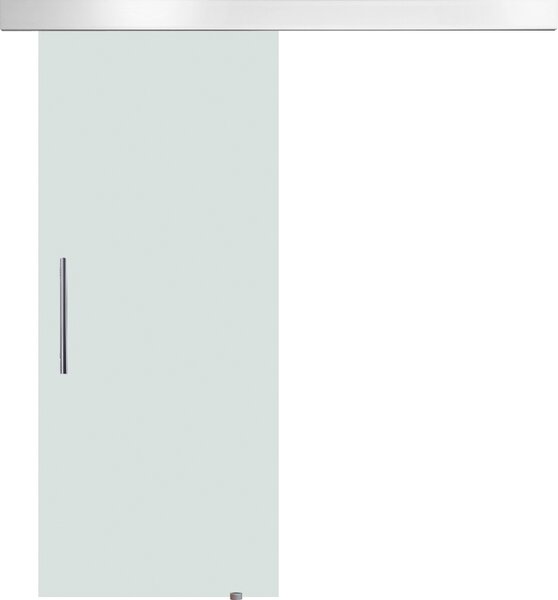 Brugel Porta Scorrevole In Vetro Temperato Smerigliato con Binario Silenzioso 77.5x205 cm - E70017