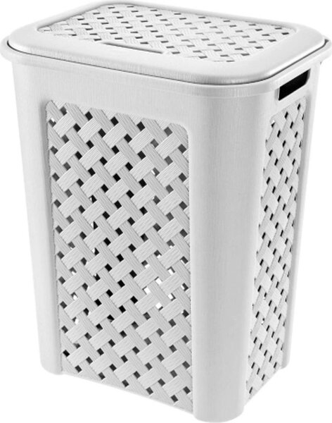 Tontarelli Portabiancheria 30 lt Arianna 37.5x27.5xh46.8 cm Plastica Bianco - 8105451112