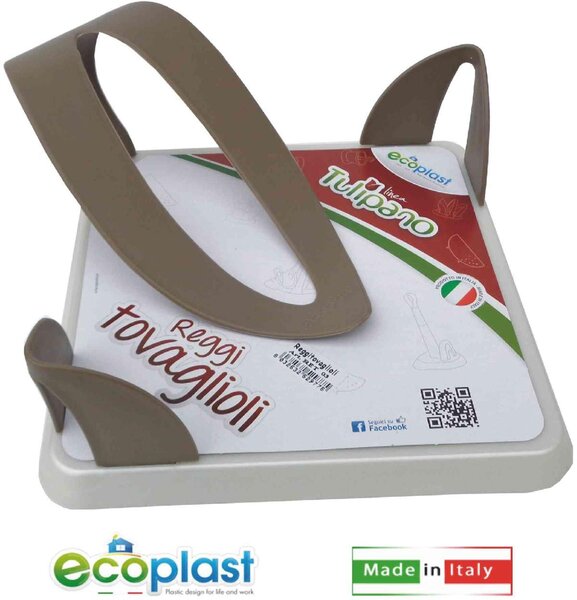 Ecoplast Portatovaglioli da Tavolo Madreperla Tortora - 529775