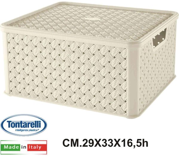 Tontarelli Scatola Arianna Grande litri 13 Angora 210E - 5776A