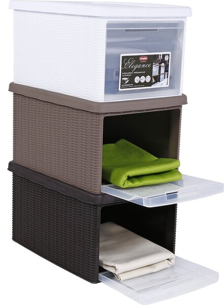 STEFANPLAST Scatola Elegance 29x39x21 tortora - 30002
