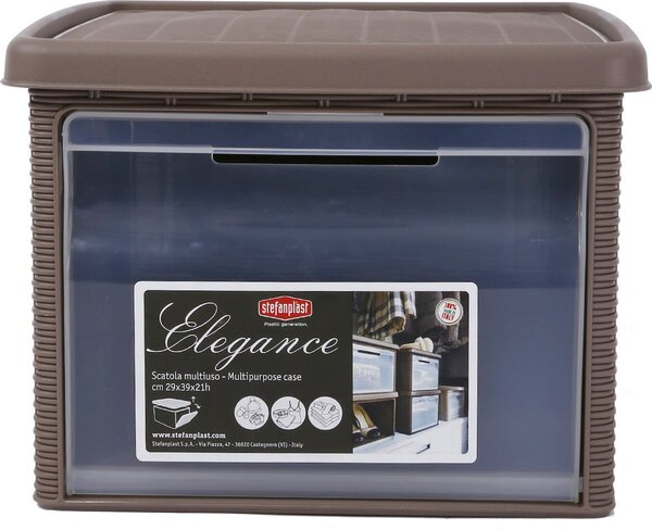 STEFANPLAST Scatola Elegance 29x39x21 tortora - 30002