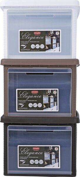 STEFANPLAST Scatola Elegance 29x39x21 tortora - 30002