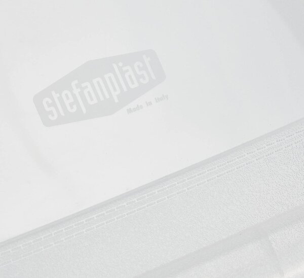 STEFANPLAST Scatola Multiuso Contenitore sottoletto con Ruote capacit Lt. 30 cm. 59x39x18,5 h colore Trasparente - Linea Storage - 13054
