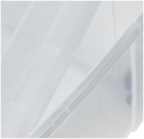 STEFANPLAST Scatola Multiuso Contenitore sottoletto con Ruote capacit Lt. 30 cm. 59x39x18,5 h colore Trasparente - Linea Storage - 13054