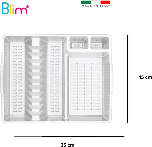 Veca Scolapiatti con vassoio 45x35 cm Colori Assortiti Plastica - SL001CO0003