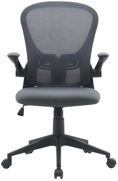 Yes Everyday Sedia Ergonomica con Ruote e Braccioli in Tessuto Mesh colore Grigio - Kempton
