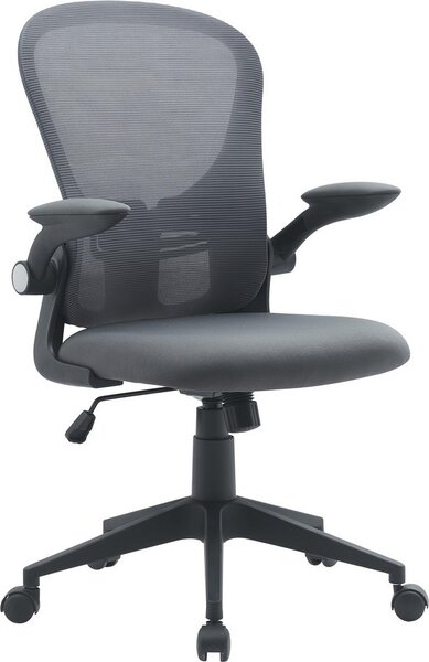 Yes Everyday Sedia Ergonomica con Ruote e Braccioli in Tessuto Mesh colore Grigio - Kempton